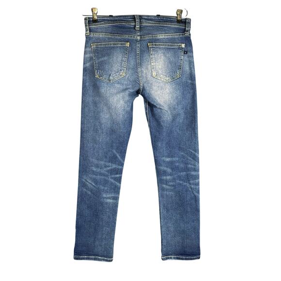 Athropologie Pilcro Straight Leg Jeans OB1538404 Byram Wash Blue Size 27 - Picture 4 of 8